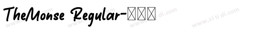 TheMonse Regular字体转换